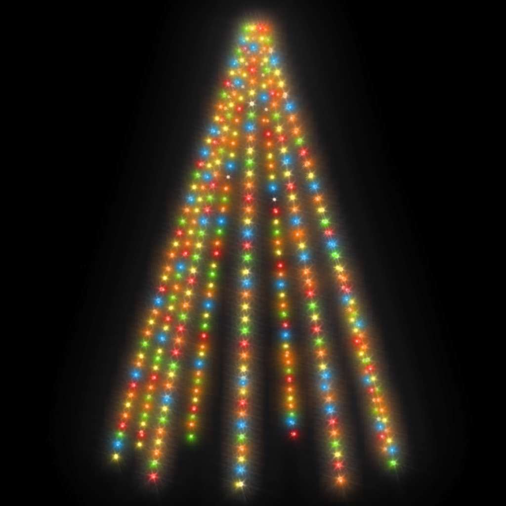 Weihnachtsbaum-Lichternetz mit 180 LEDs Kaltweiß 180 cm