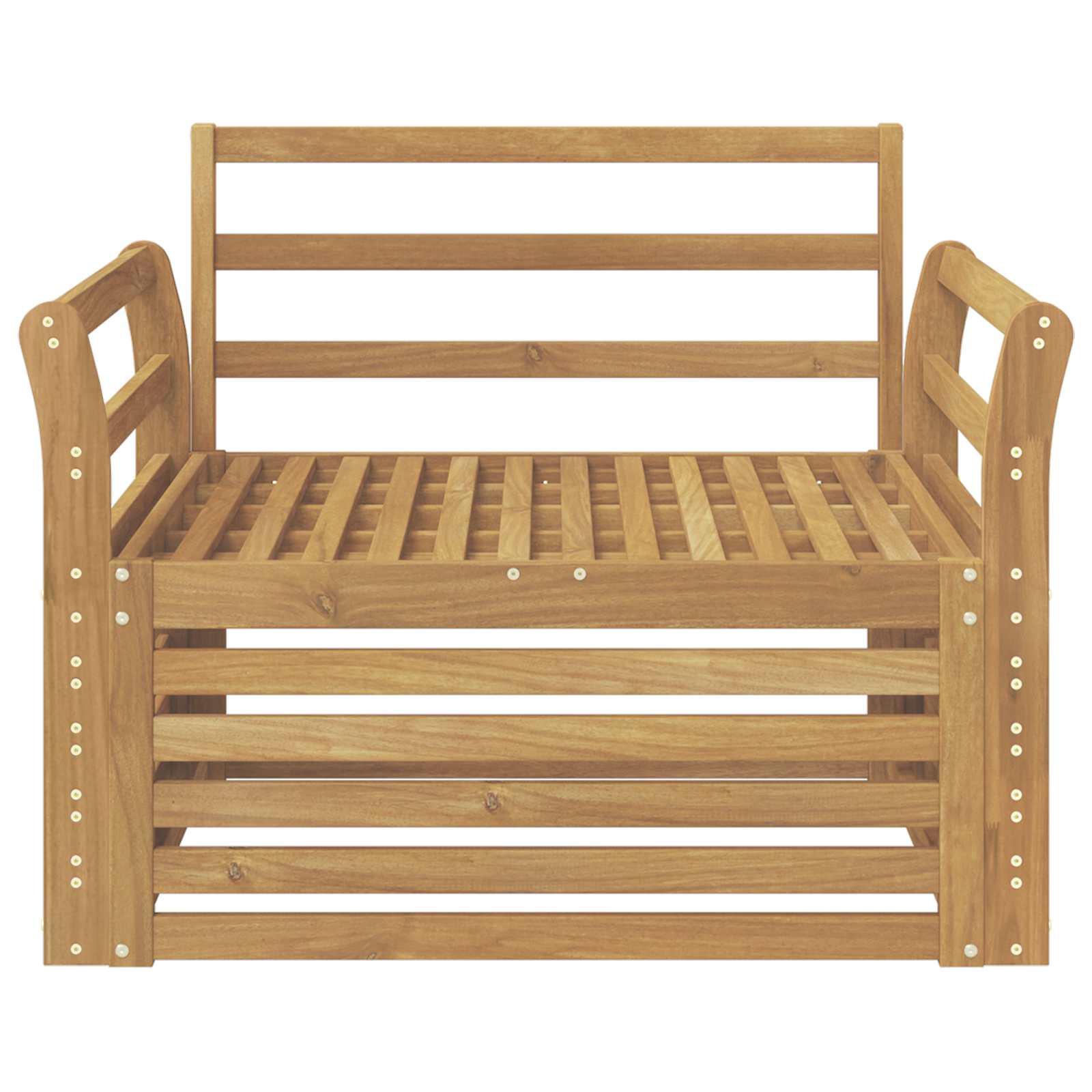 2 Stück Outdoor-Sofa Natur