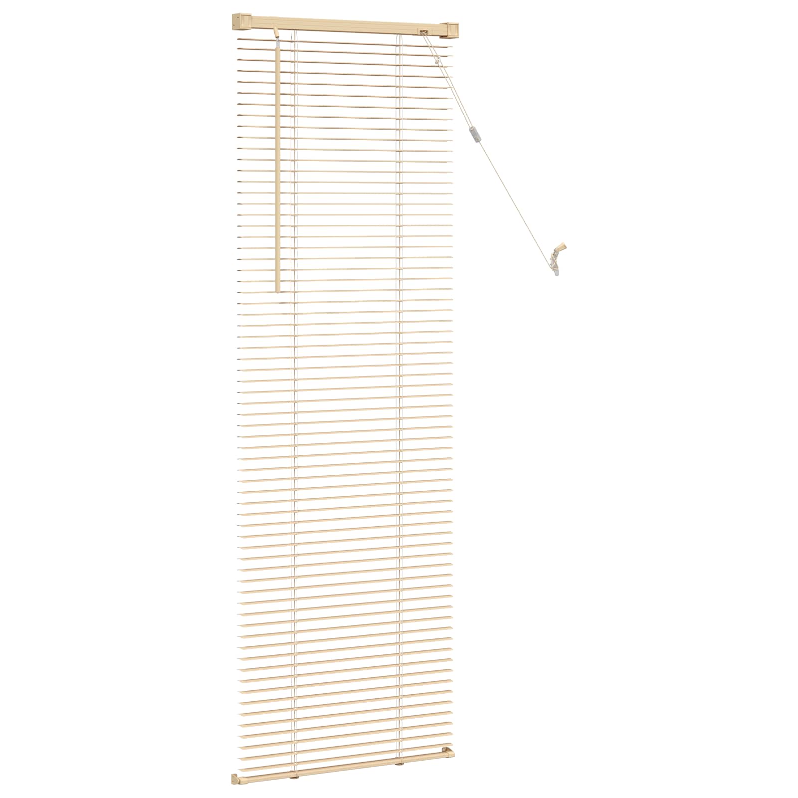 Jalousie Silber Grau 150 x 40 cm 25 mm PVC