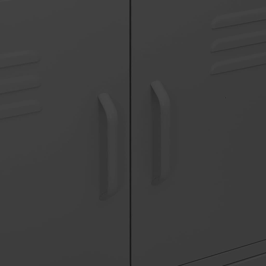 Lagerschrank Olivgrün 80x35x101,5 cm Stahl