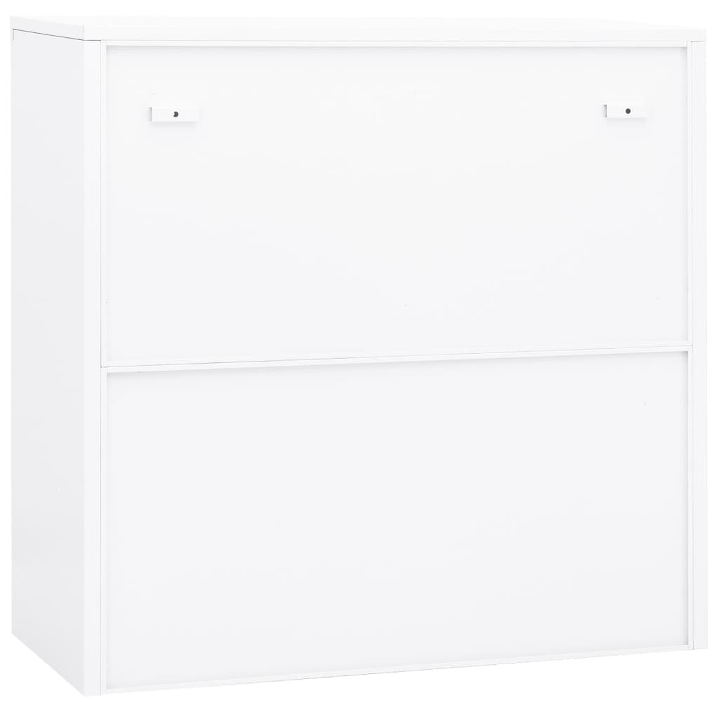 Büroschrank Weiß 90x40x70 cm Stahl