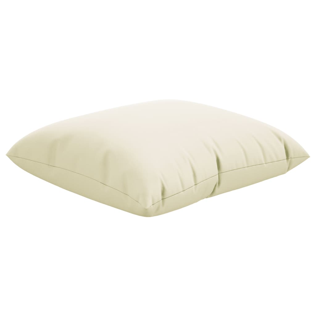 Zierkissen 4 Stk. Creme 60x60 cm Stoff