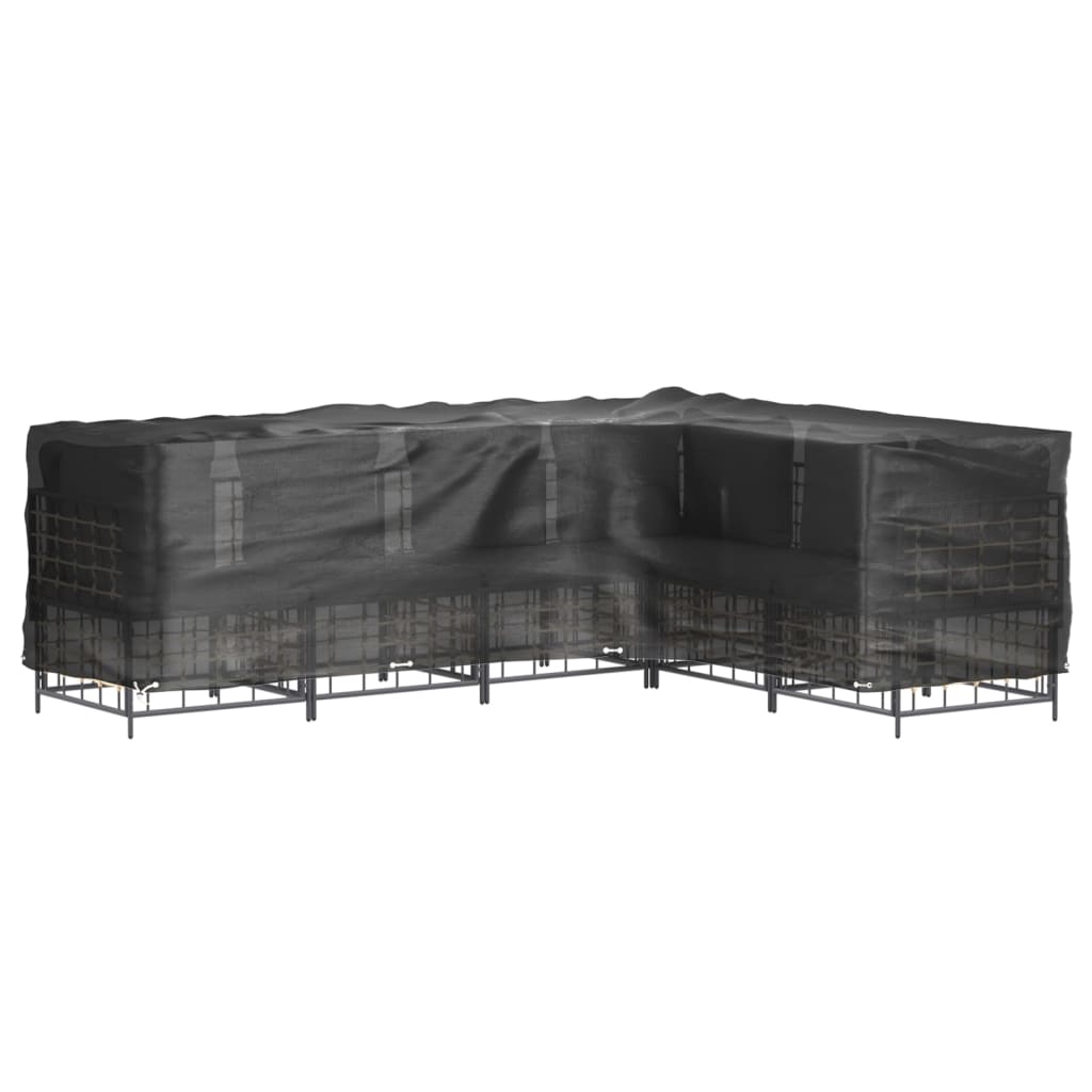 Gartenmöbel-Abdeckungen 2 Stk. L-Form 12 Ösen 250x250x90 cm