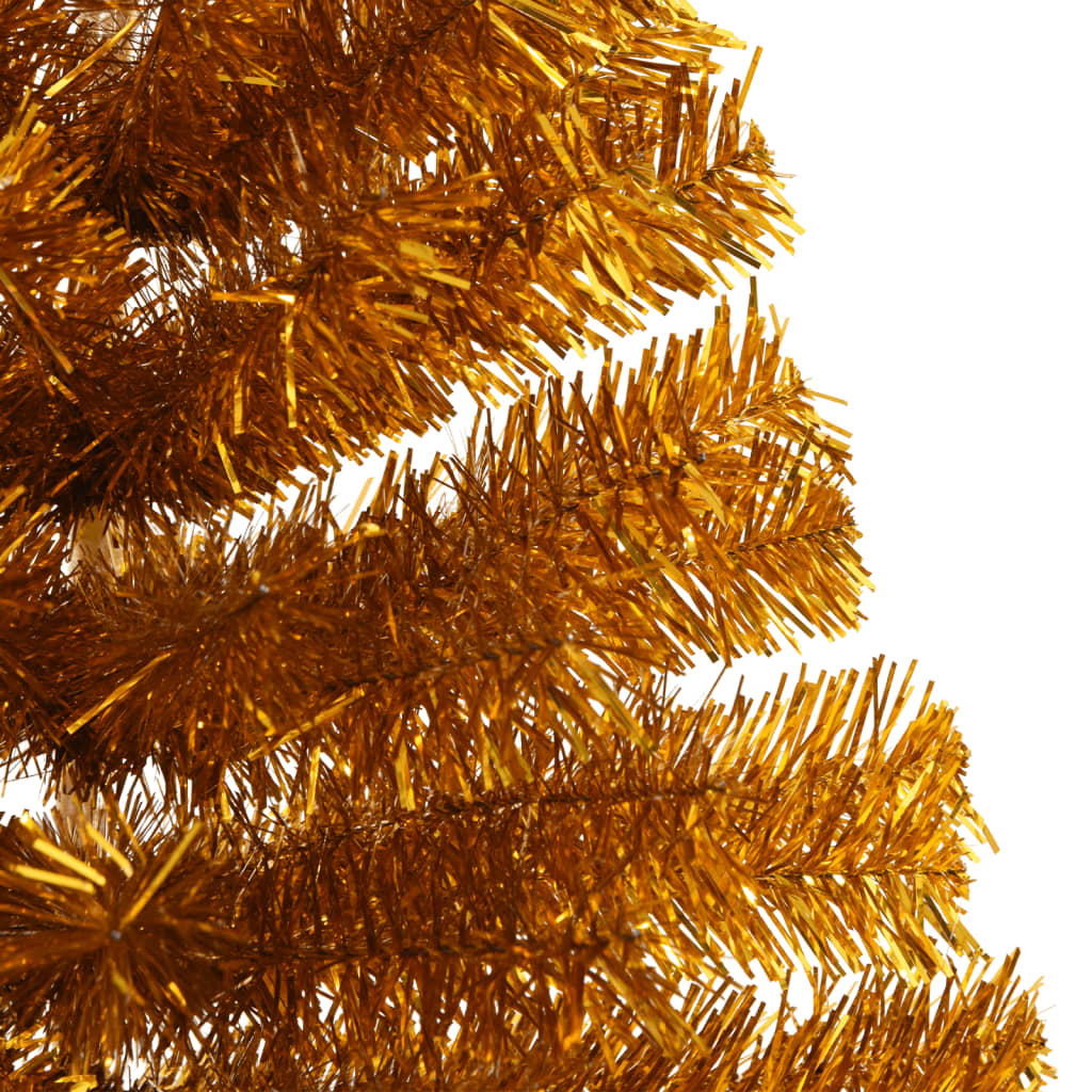 Künstlicher Halb-Weihnachtsbaum mit Ständer Grün 150 cm PVC