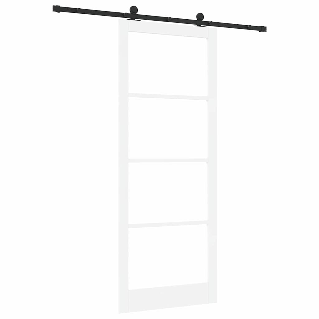 Schiebetür ORKDAL Natürlich und Schwarz 61 x 198,5 cm