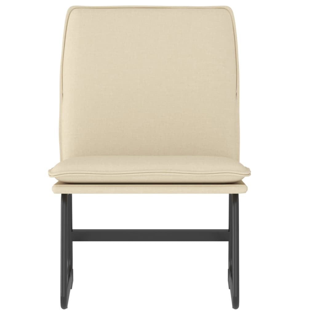 Loungesessel Hellgrau 52x75x76 cm Stoff