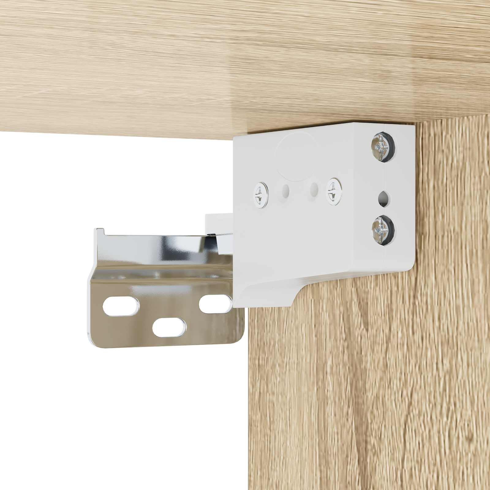 Wandmontierter TV-Schrank Wandhalterung Weiß 140 x 28 x 21 cm