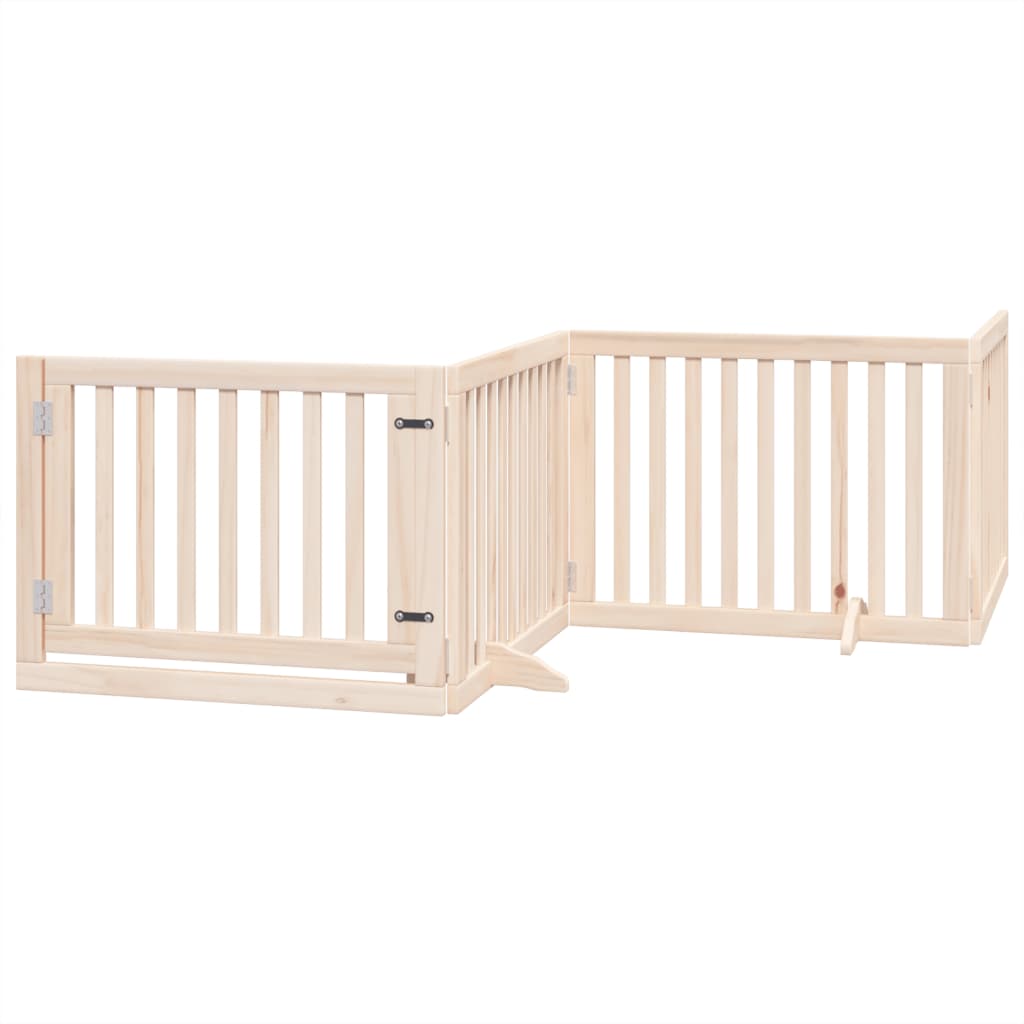 Hundegitter Faltbar 3 Paneele 150 cm Pappelholz