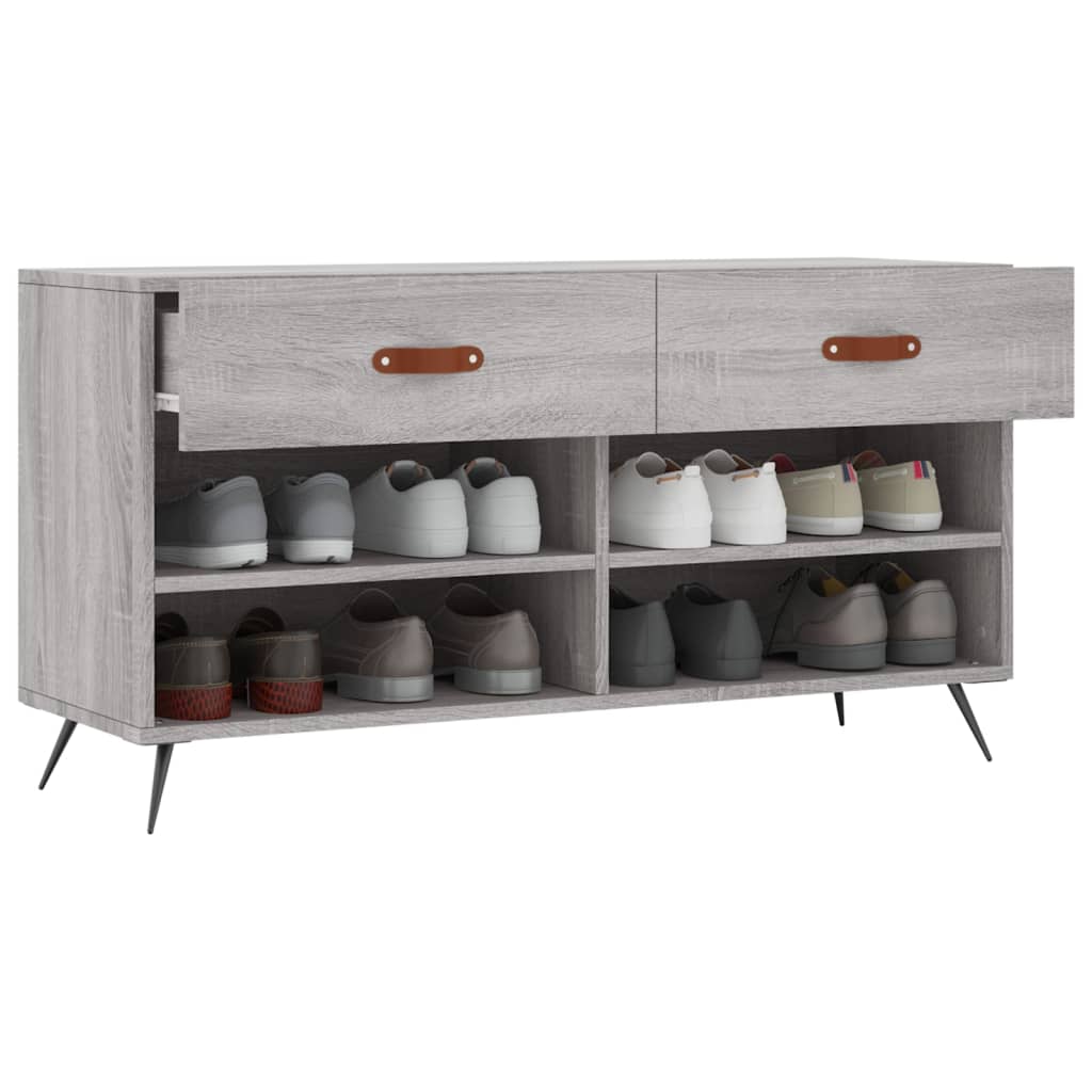 Schuhbank Weiß 102x35x55 cm Holzwerkstoff