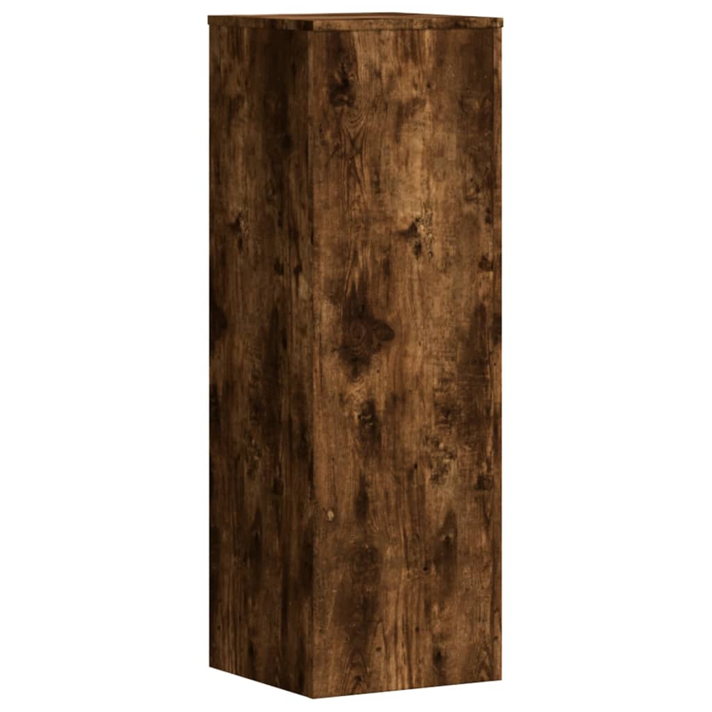 Pflanzenständer 2 Stk. Weiß 33x33x100 cm Holzwerkstoff