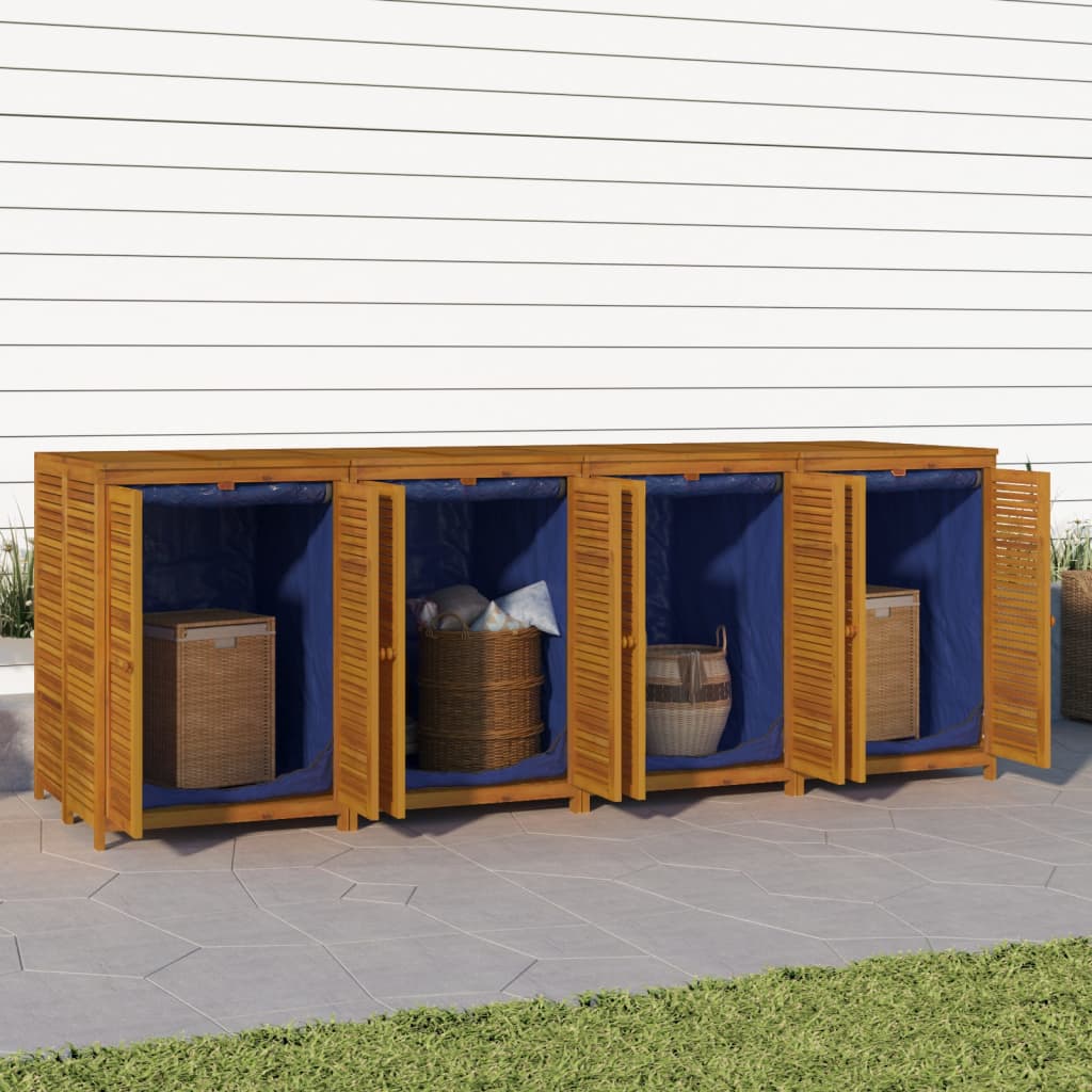 Gartenbox 140x87x104 cm Massivholz Akazie