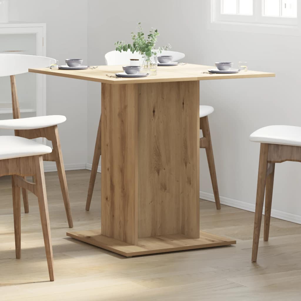 Esstisch Weiß 80x80x75 cm Holzwerkstoff