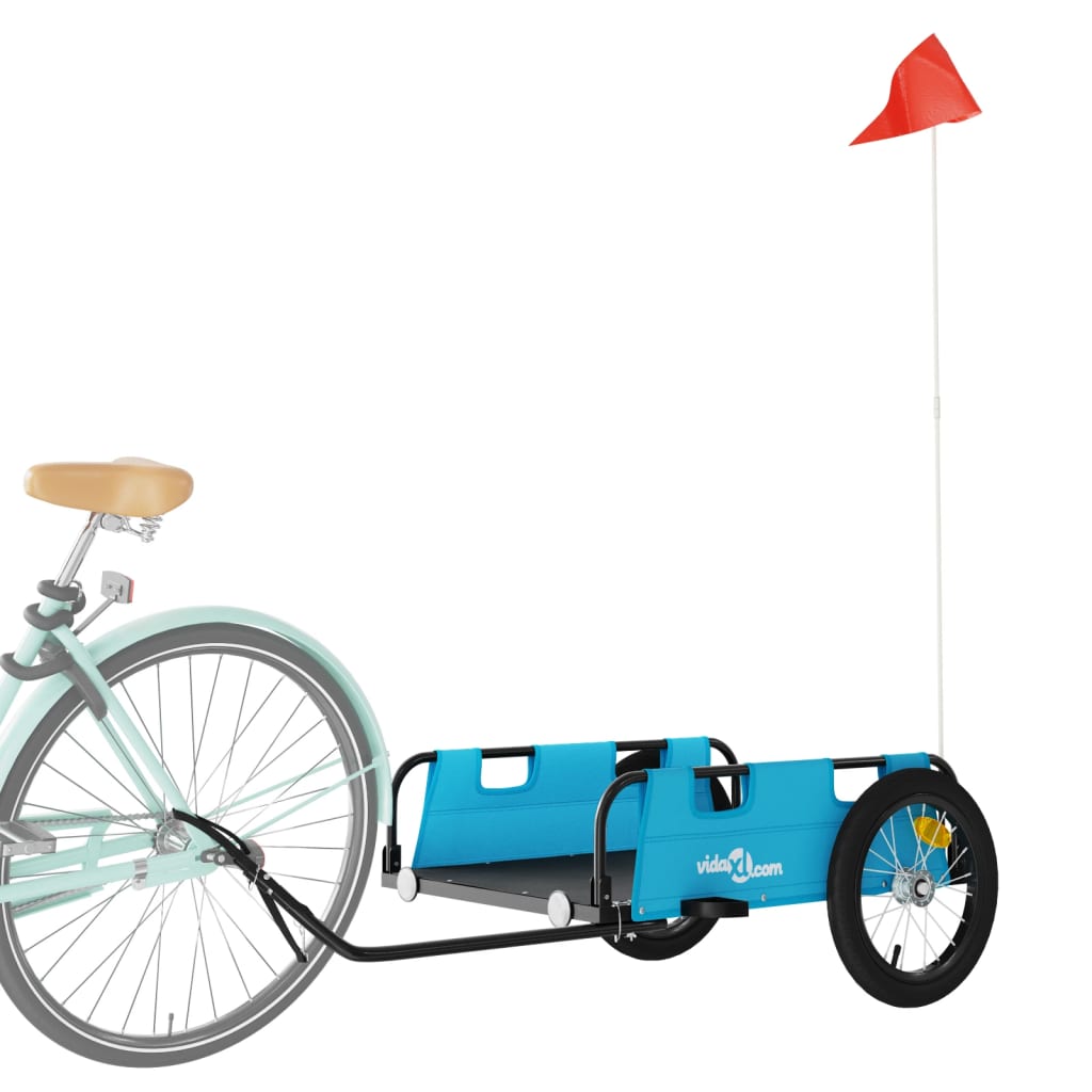 Fahrradanhänger Orange Oxford-Gewebe und Eisen