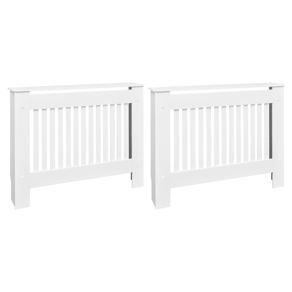 Holzwerkstoff Heizkörper-Abdeckung Heizkörperverkleidung 112 cm, weiß