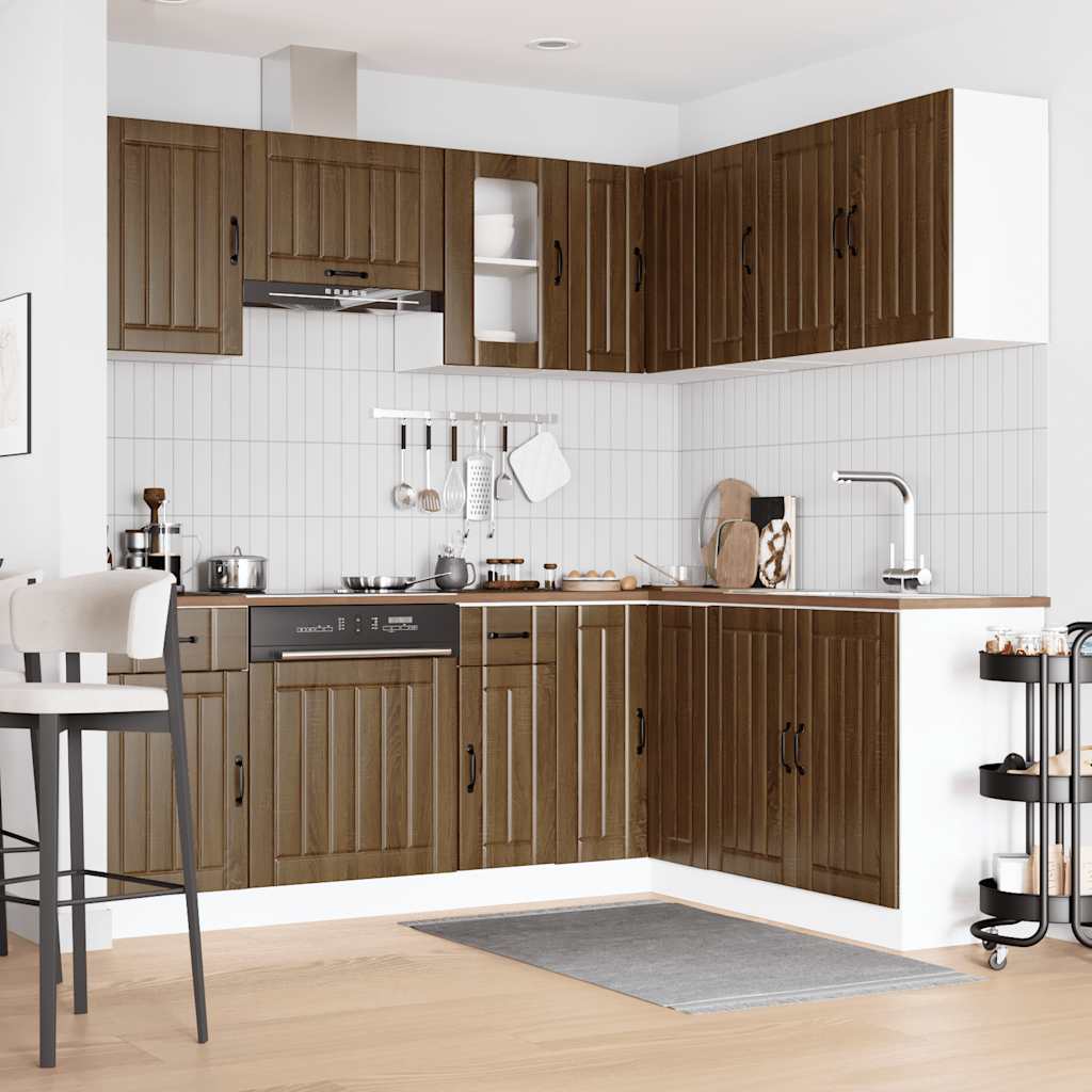 11-tlg. Küchenschrank-Set Lucca Weiß Holzwerkstoff