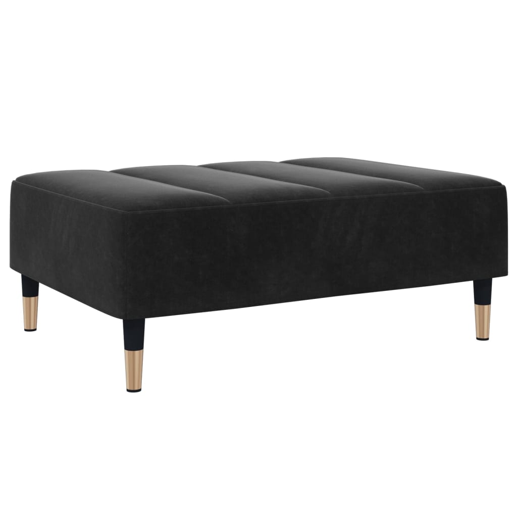 Fußhocker Hellgrau 77x55x31 cm Samt