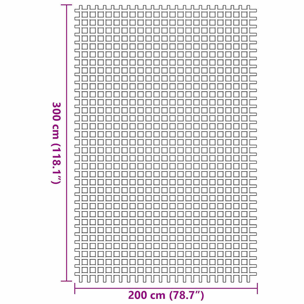 Zeltteppich Anthrazit 4x2 m