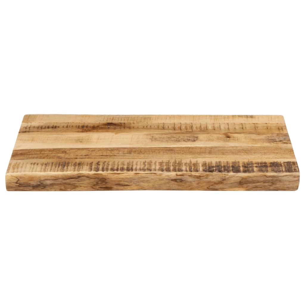 Tischplatte 40x40x2,5 cm Rechteckig Massivholz Akazie Baumkante