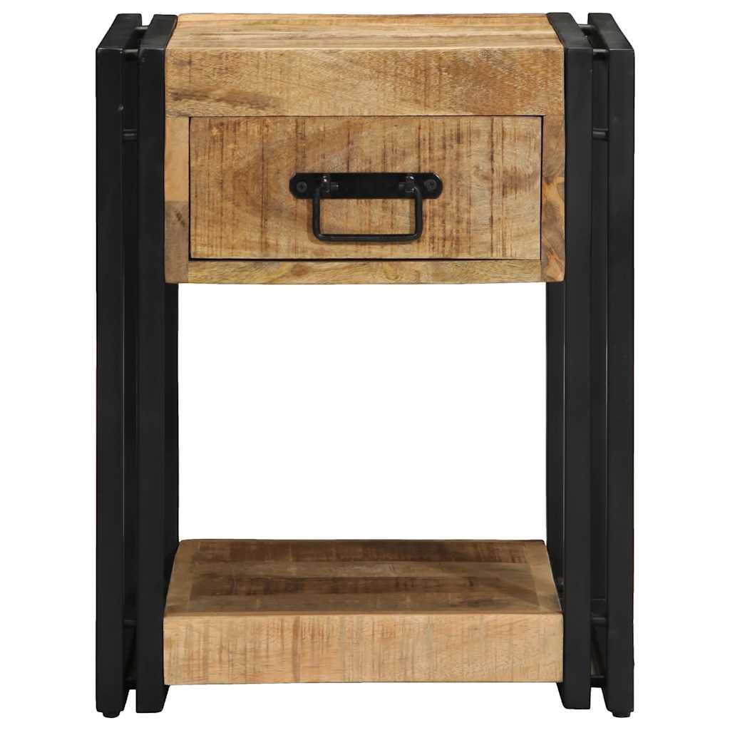 Nachttisch 40 x 35 x 50 cm Massives upgecyceltes Holz