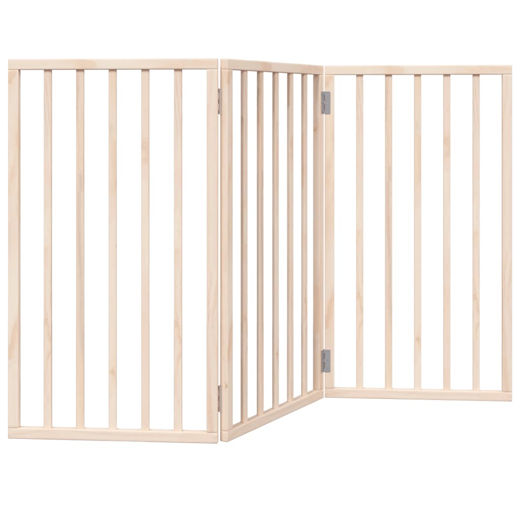 Hundegitter Faltbar 3 Paneele 150 cm Pappelholz