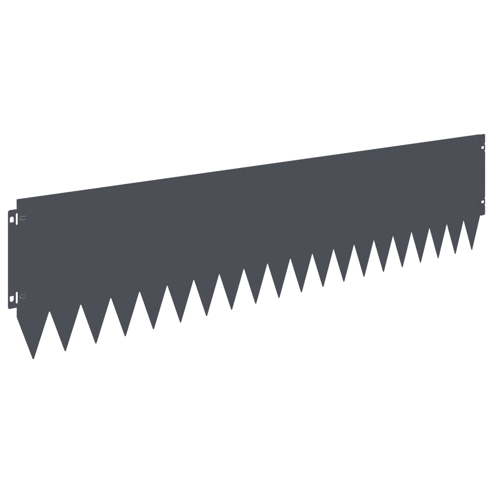 Raseneinfassung 10 pcs 103 x 10 cm Stahl Schwarz