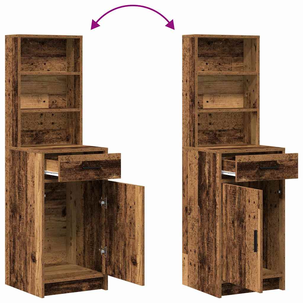 Schminktischset mit LED mit Schubladen 3 pcs Weiß Holzwerkstoff
