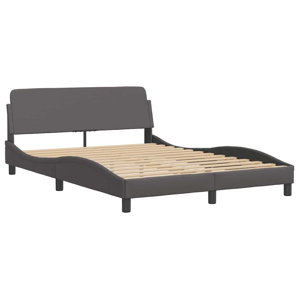 Bettgestell "Dover" Schwarz 80x200 cm Kunstleder
