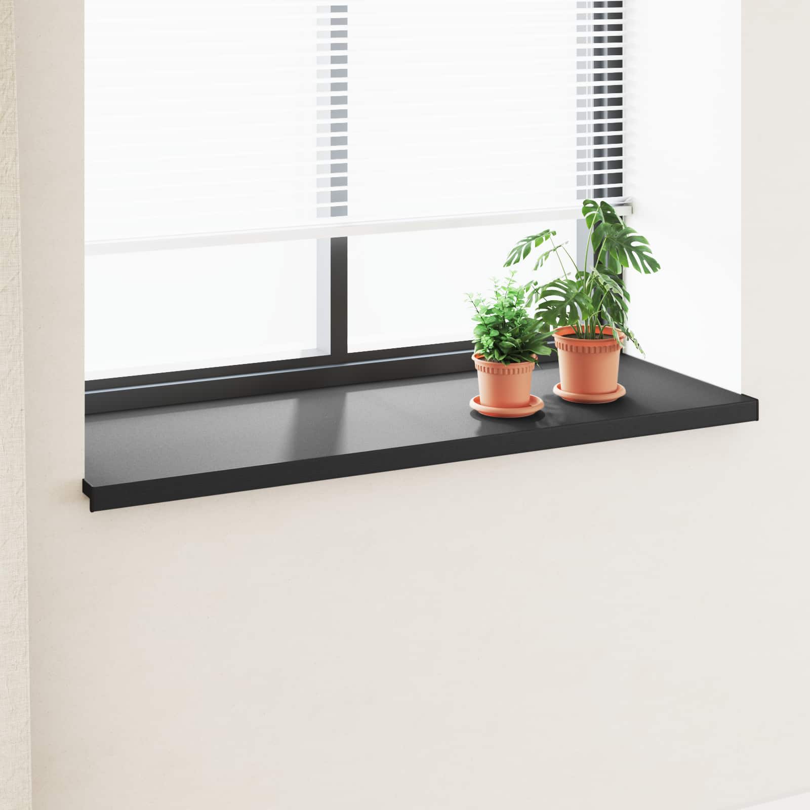 Fensterbank Weiß 60 x 10 x 4,5 cm PVC