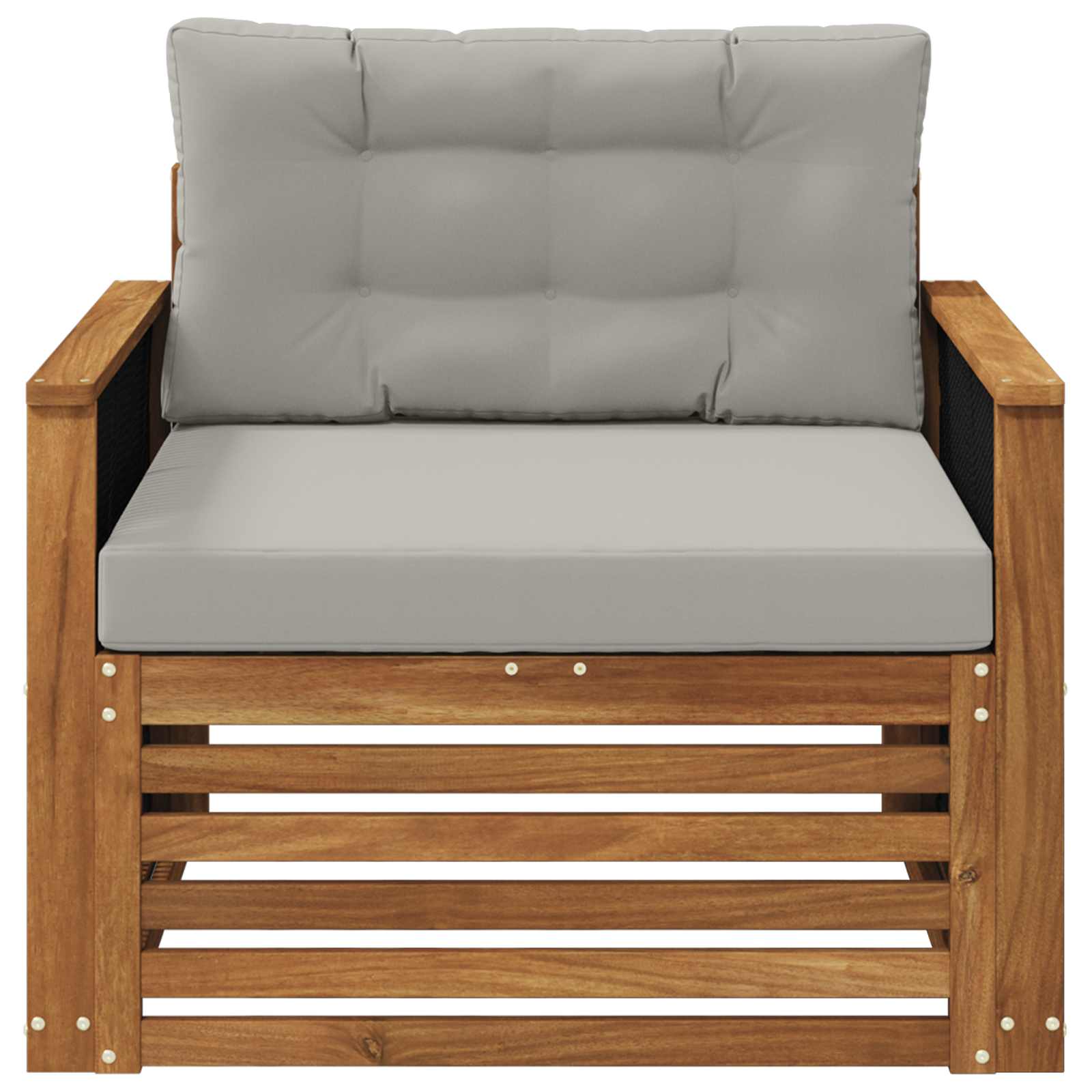 2 Stück Outdoor-Sofa Natur