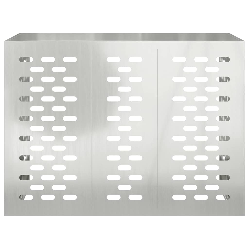 Klimaanlagenabdeckung Schwarz 90 x 40 x 60 cm Stahl