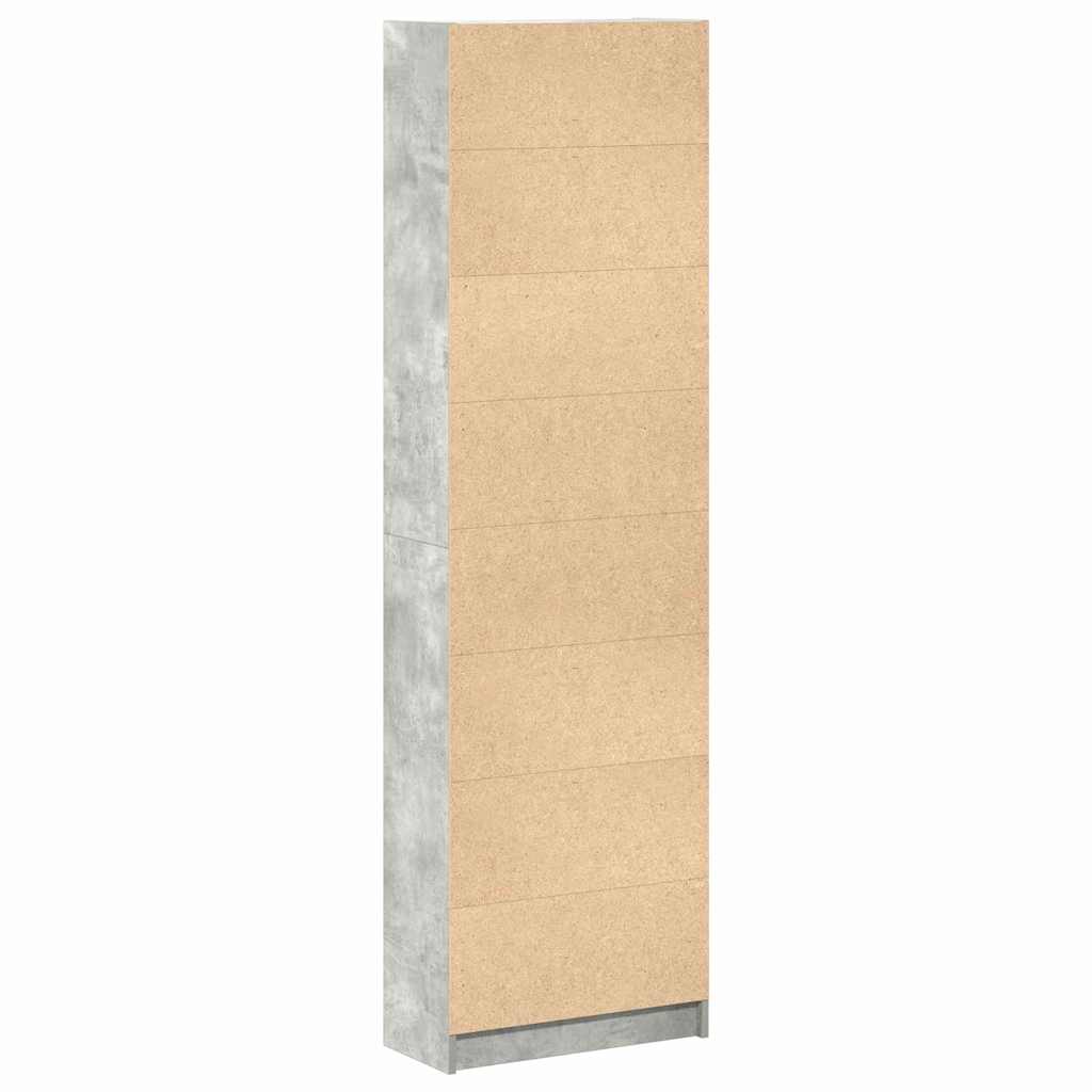 Kleiderschrank mit Regal Schwarz Eichen-Optik 55 x 25 x 189 cm
