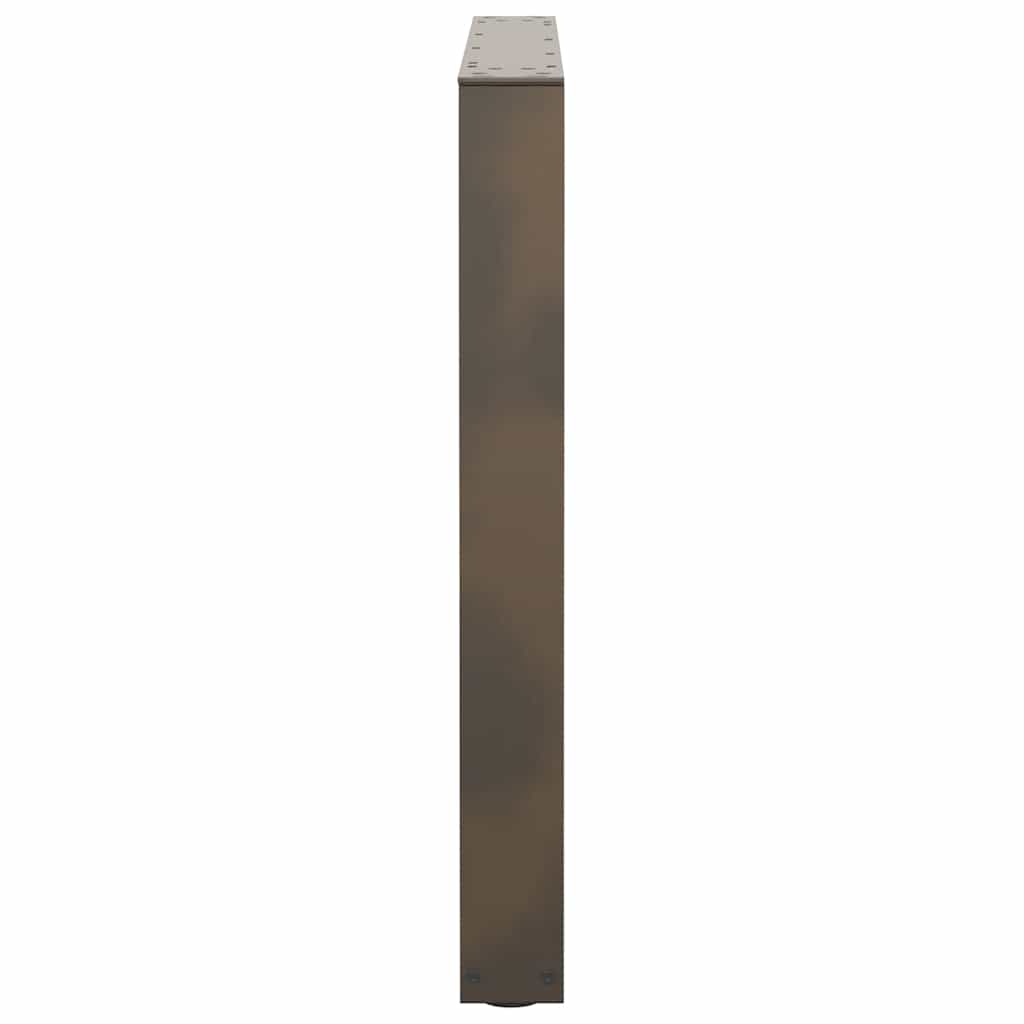 Couchtischbeine V-Form 2 Stück Schwarz 30x(30-31,3) cm Stahl