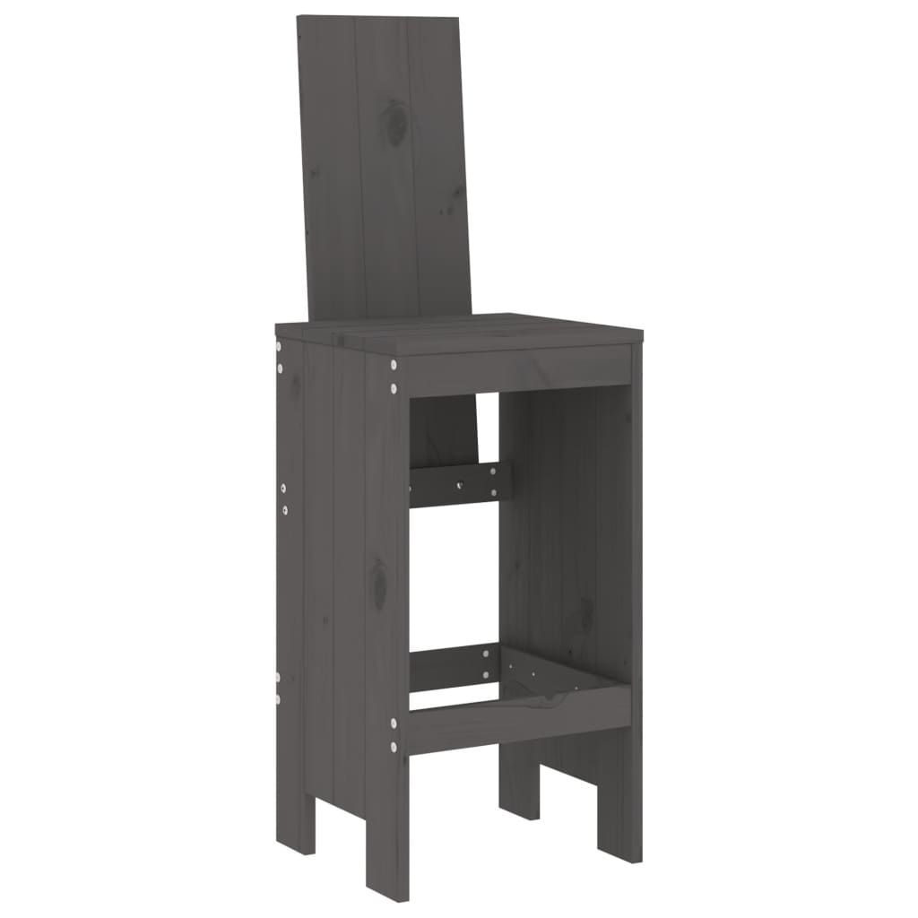 Barhocker 2 Stk. 40x42x120 cm Massivholz Kiefer