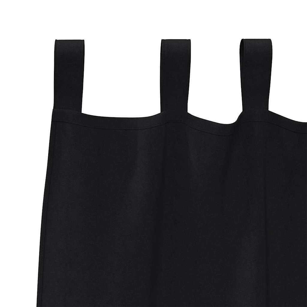 Verdunkelungs-Vorhänge mit Ringen 2 pcs Beige 140 x 140 cm