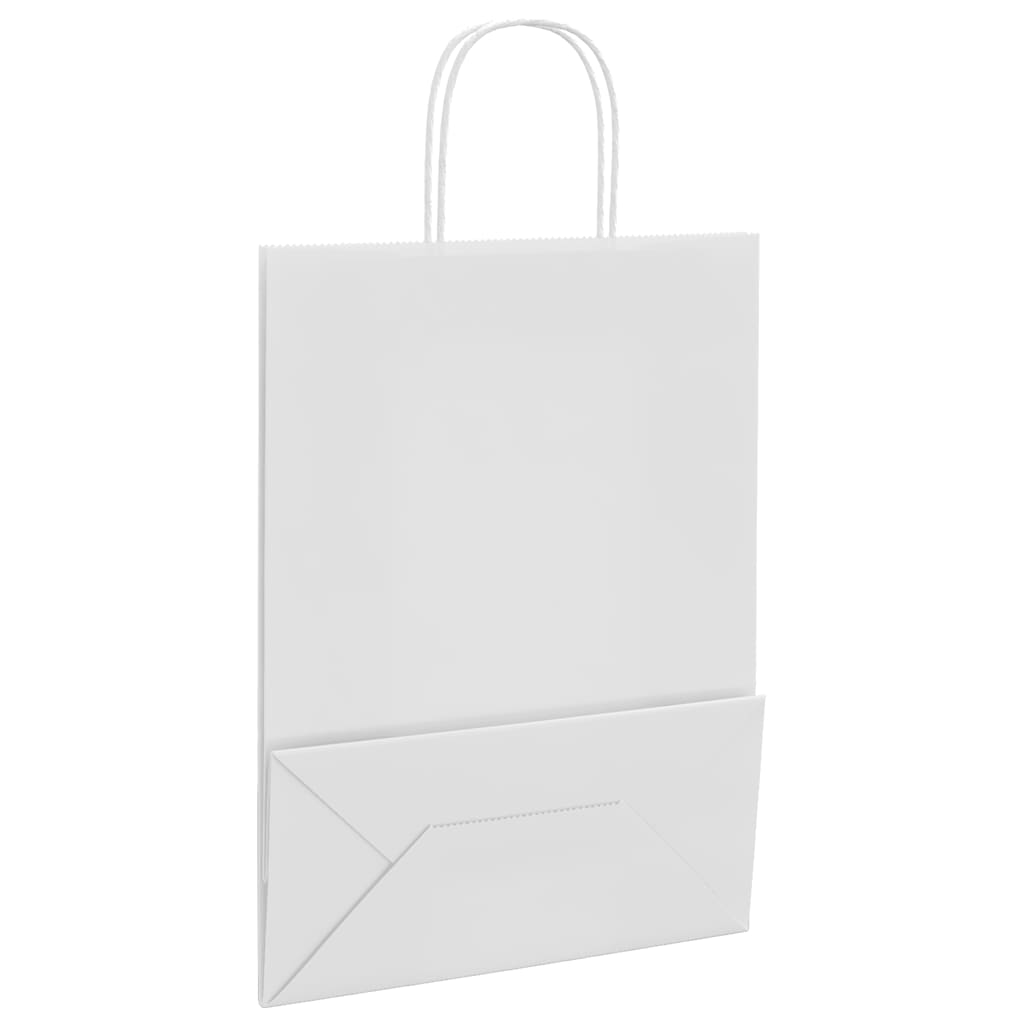 Papiertragetaschen 50 Stk. mit Henkeln Braun 21x11x36 cm