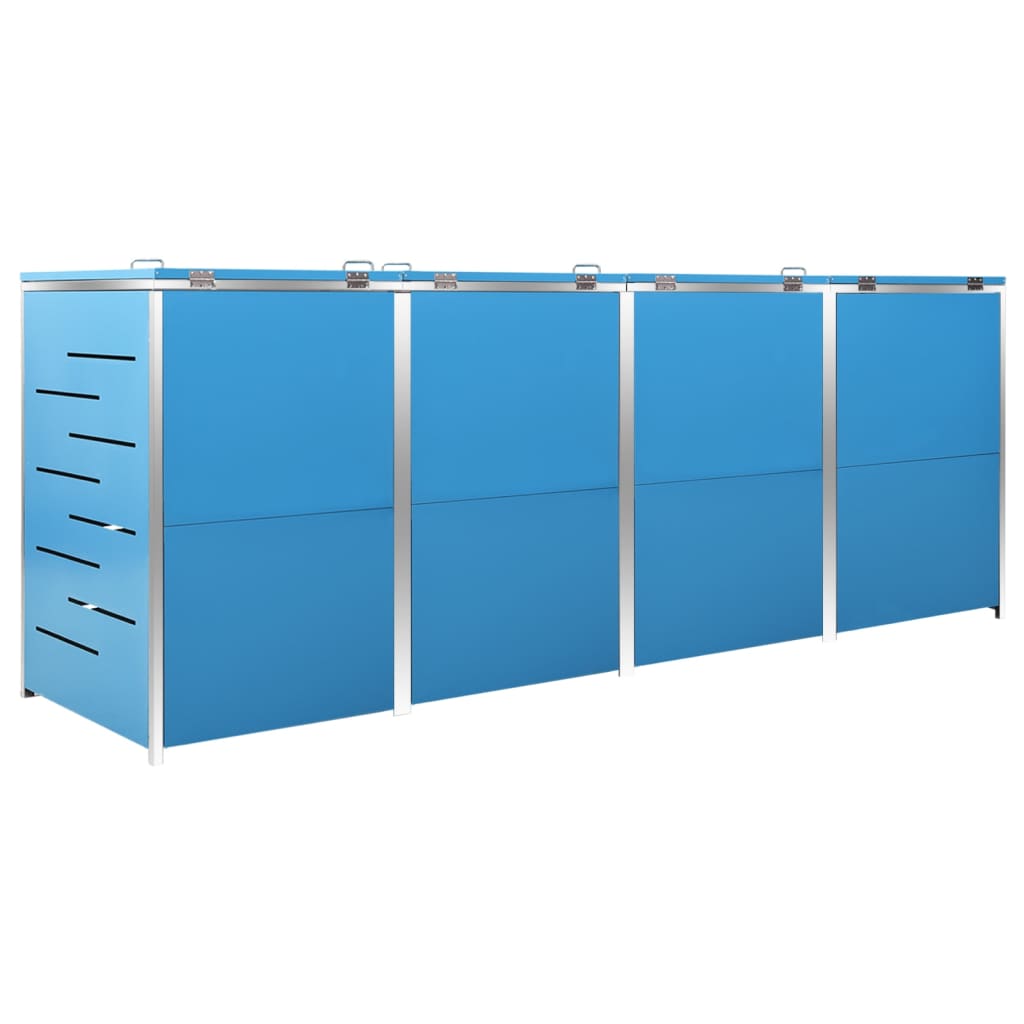Mülltonnenbox für 3 Tonnen 207x77,5x112,5 cm Edelstahl