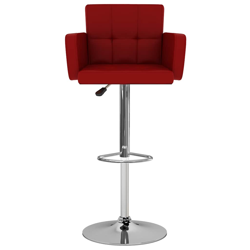 Barhocker 2 Stk. Weiß Kunstleder