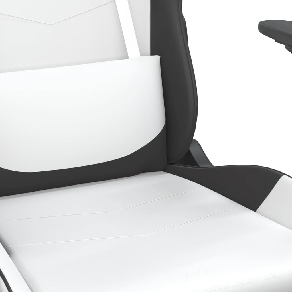 Gaming-Stuhl mit Massagefunktion Schwarz und Rot Kunstleder