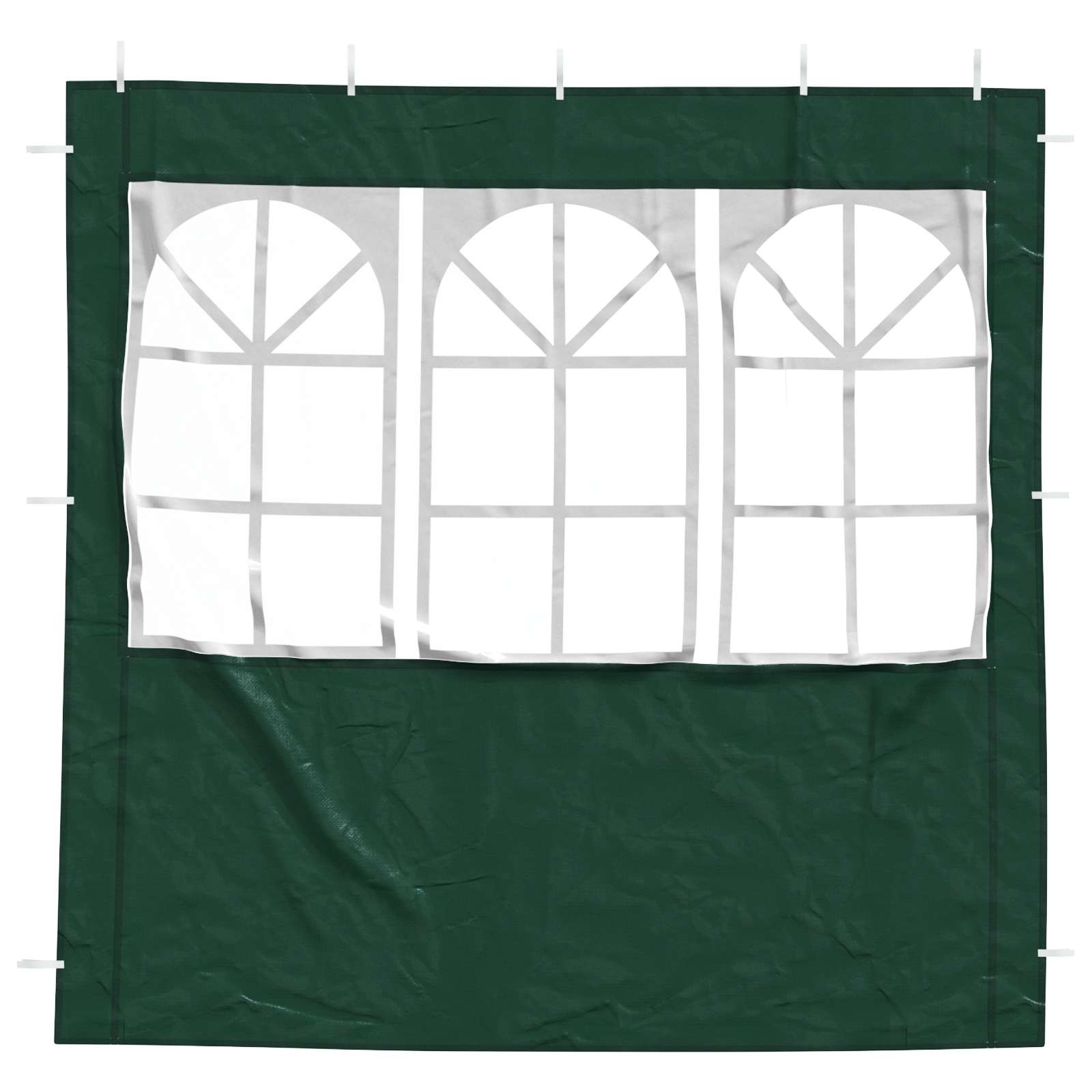 Party Zelt Seitenteil 2 pcs 300 x 195 cm Rot PE und Stahl