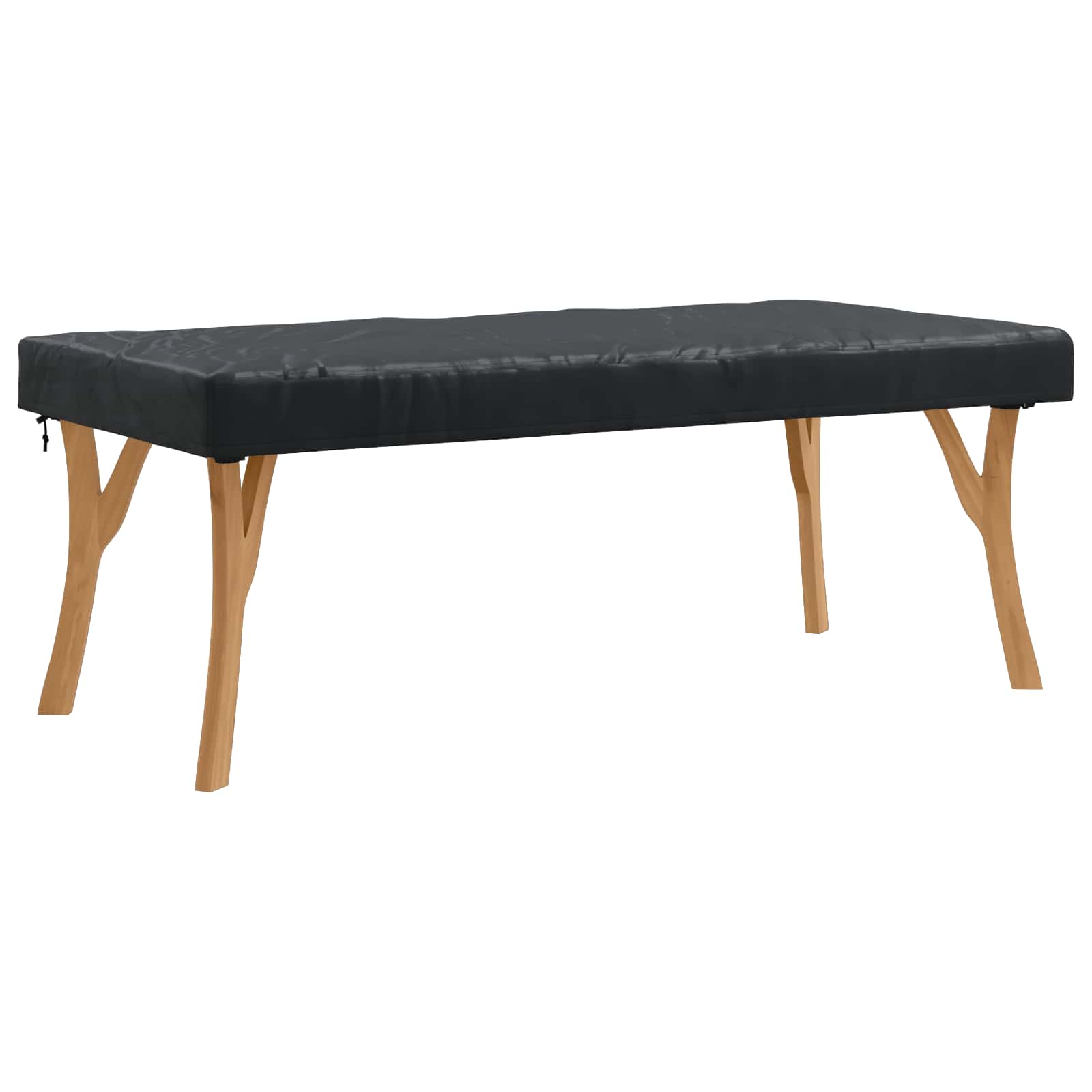 Tischdecken Uni Schwarz 122 x 72 x 15 cm Stoff