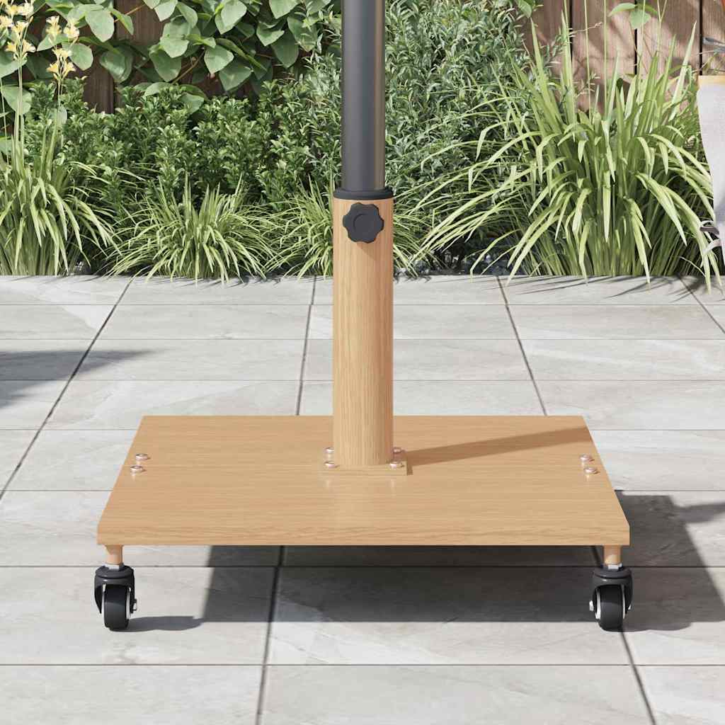 Sonnenschirmständer Dunkelgraue Holzoptik 45 x 45 x 31 cm