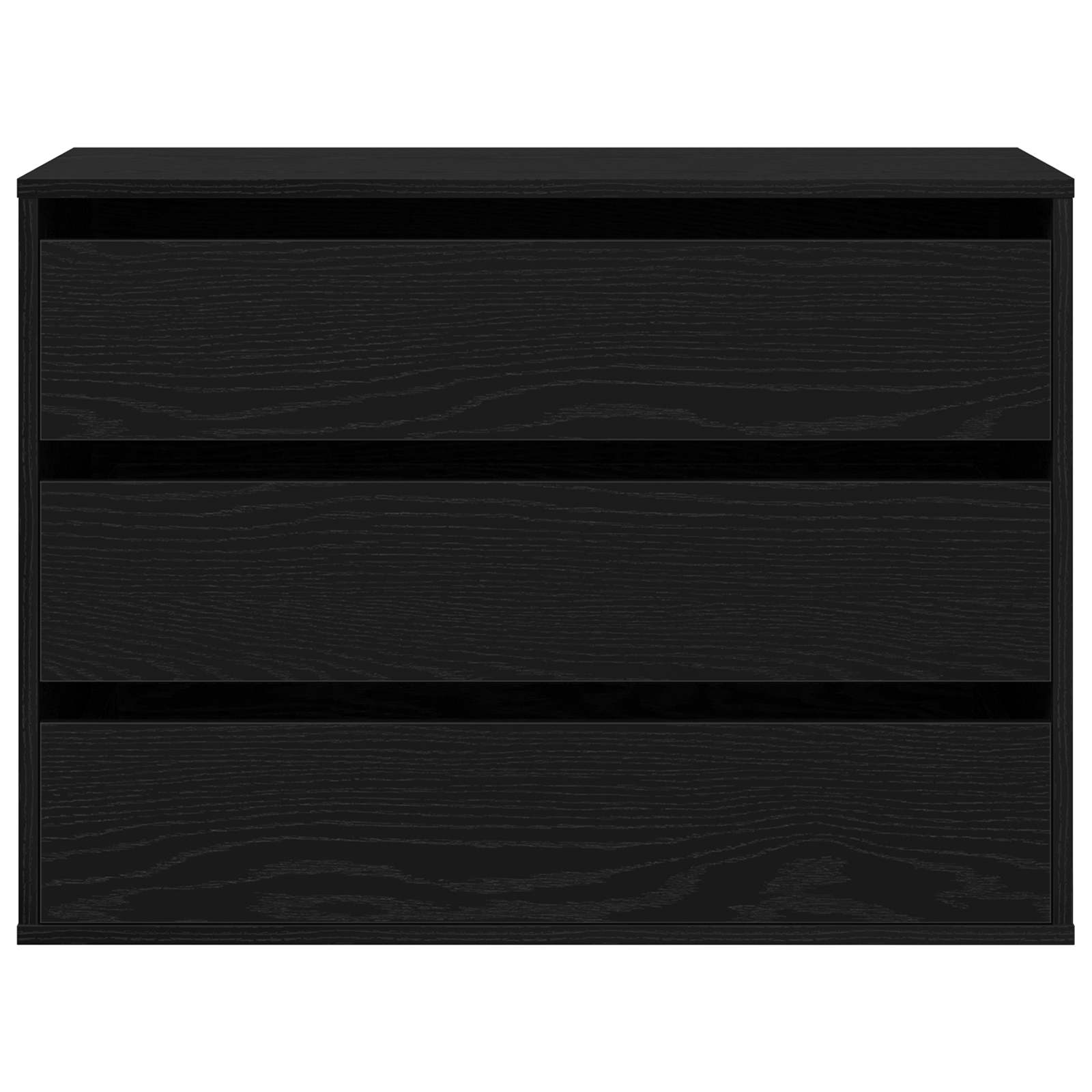 Schubladenschrank Schwarz Eichen-Optik 41 x 40 x 58 cm