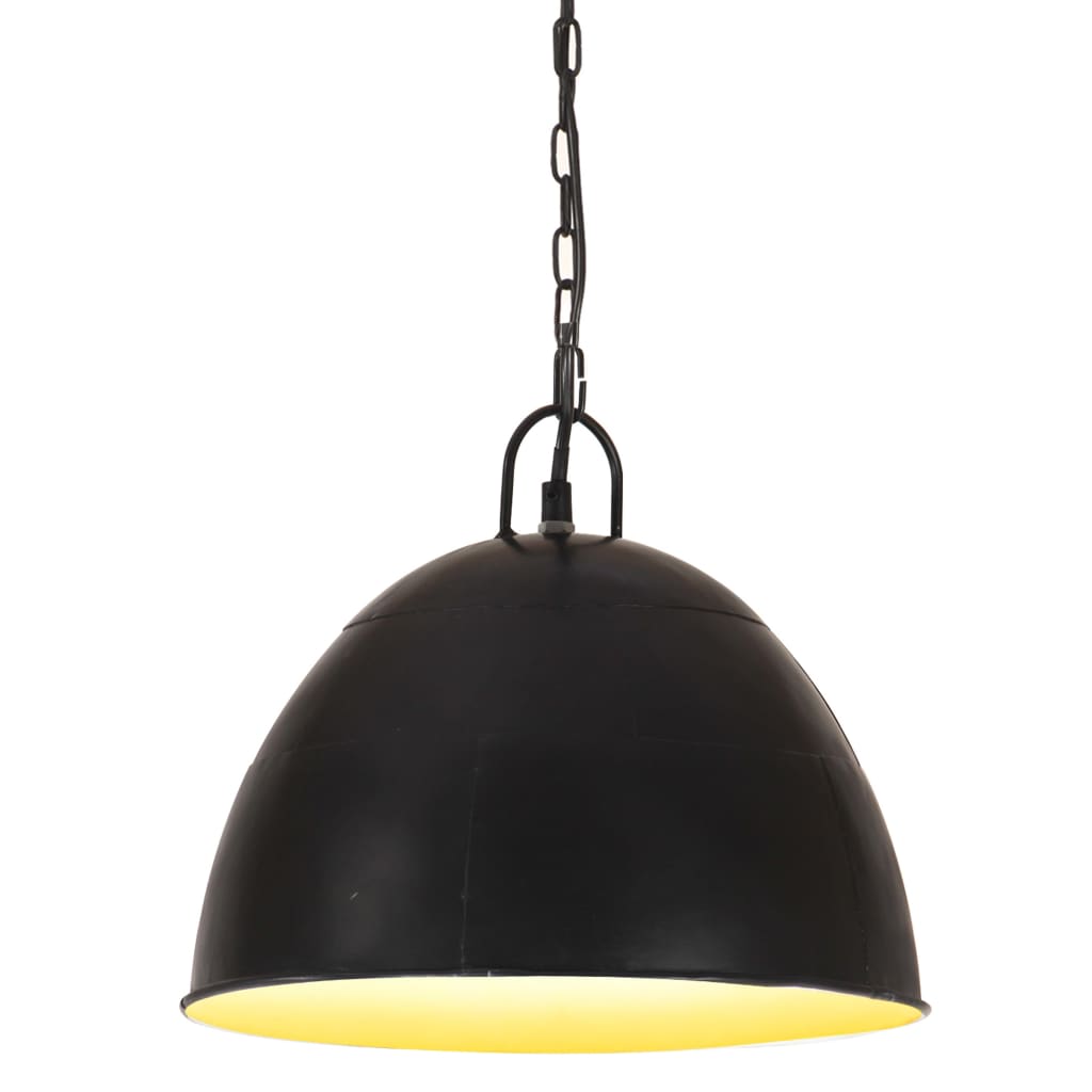 Hängelampe Vintage Industriestil 25 W Silbern Rund 31 cm E27