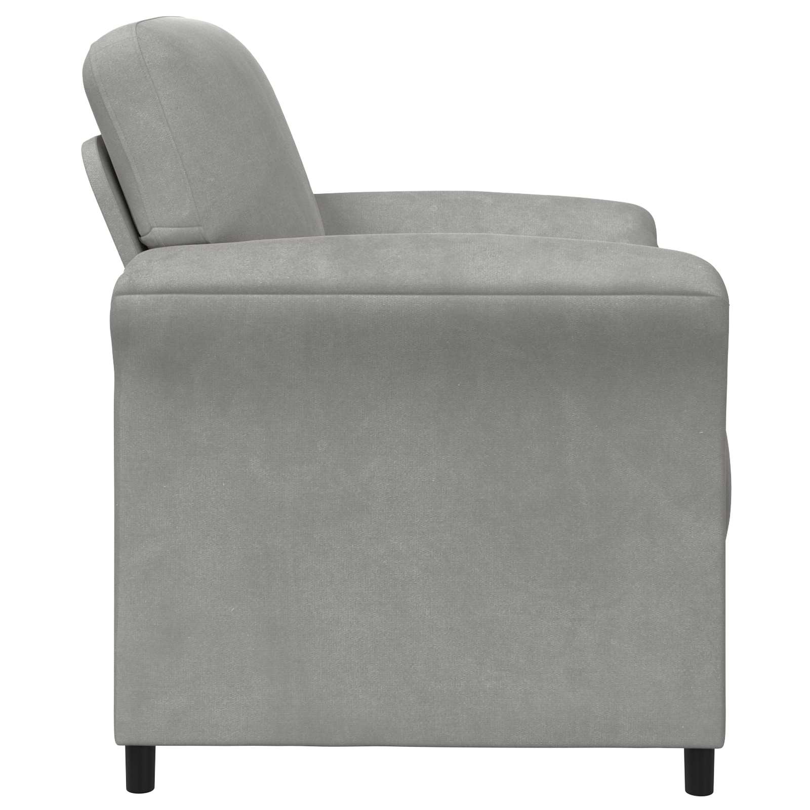 1-Sitzer Sofa Hellgrau 88 x 83 x 95 cm Samt