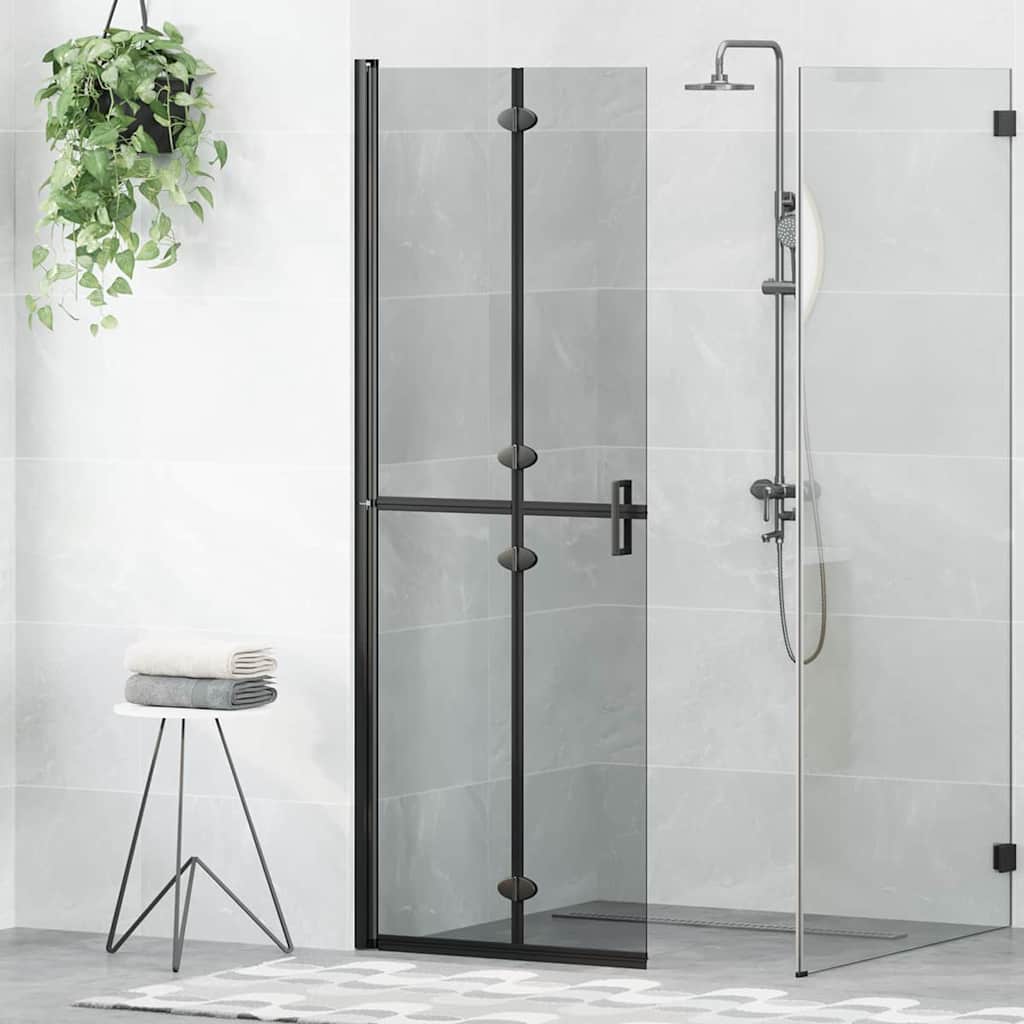 Faltbare begehbare Duschwand Transparentes ESG Glas 70x190 cm