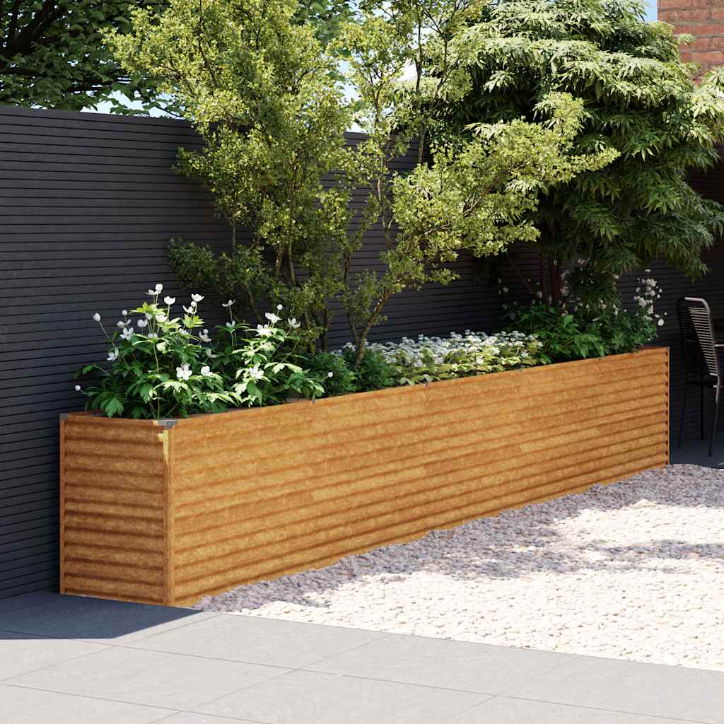 Garten-Hochbeet 100 x 50 x 36 cm Cortenstahl