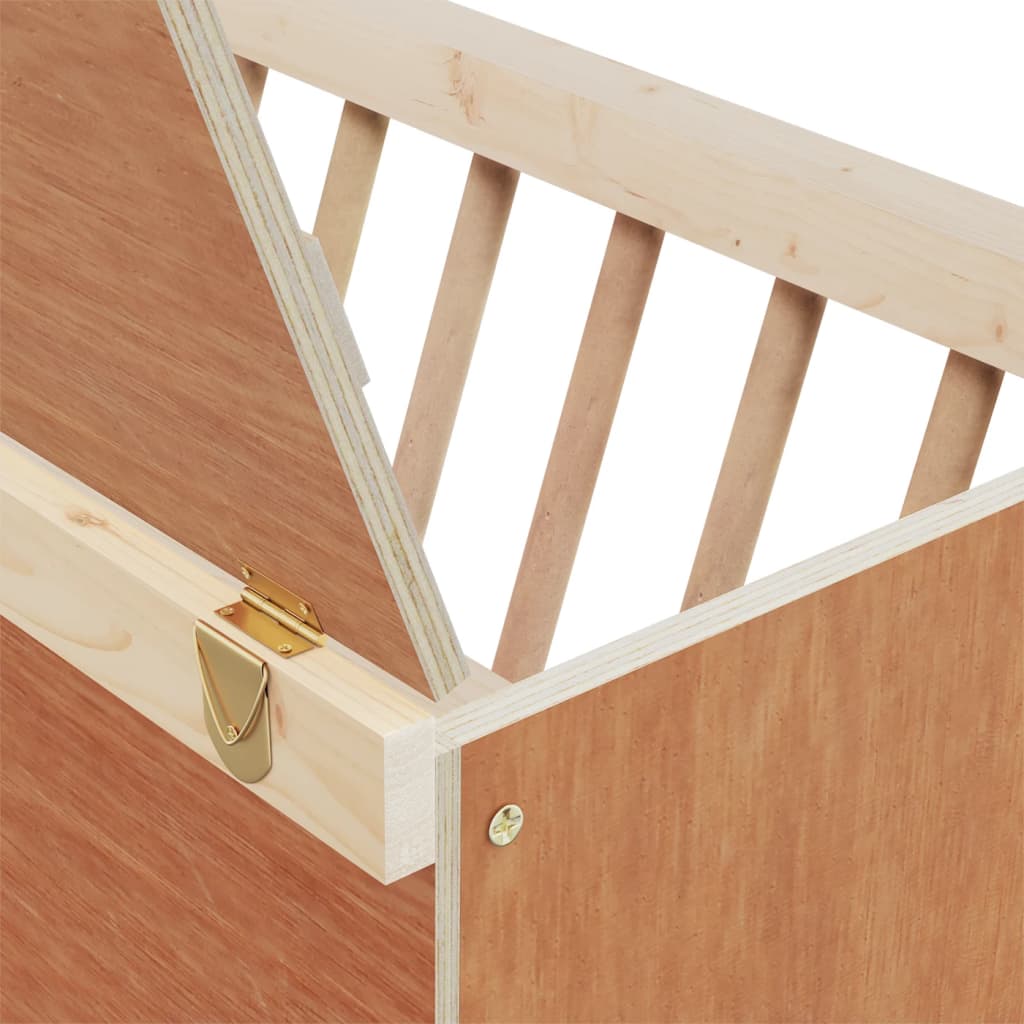 Heuraufe für Kaninchen 25x18,5x20,5 cm Massivholz Tanne