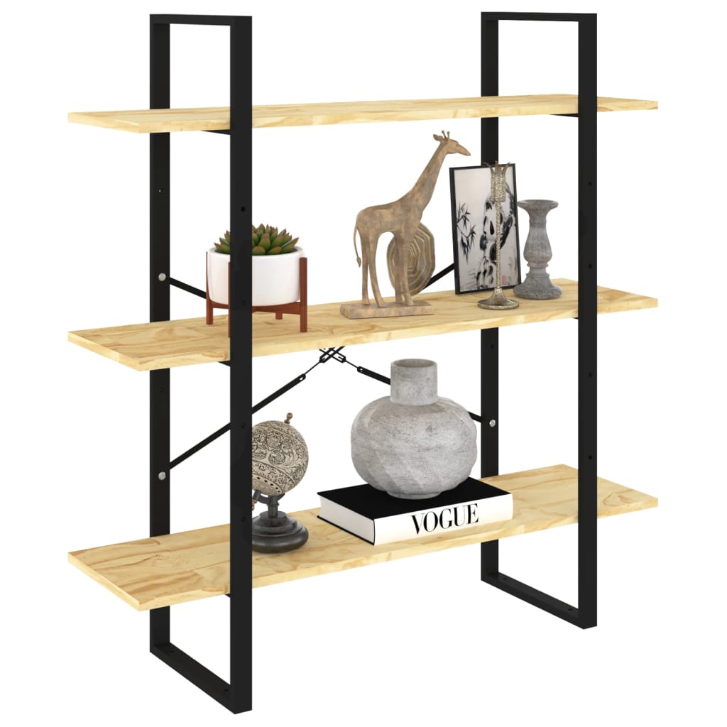 Bücherregal Weiß 100x30x105 cm Holzwerkstoff