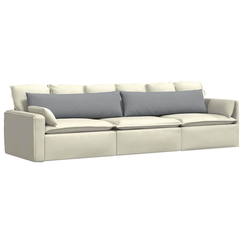 Sofakissen 2 pcs Hellgrau 50 x 30 cm Stoff