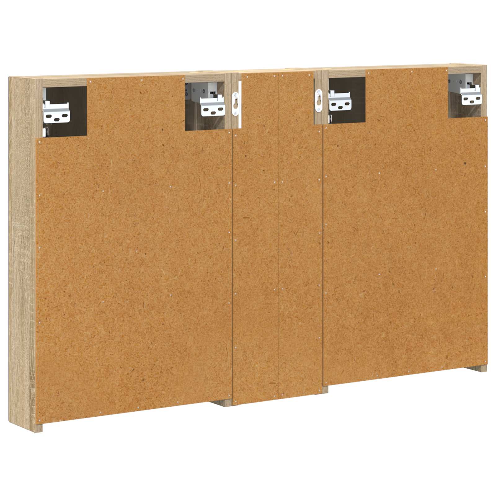 Badezimmerschrank-Set 3 pcs 80 x 10,5 x 50 cm Holzwerkstoff